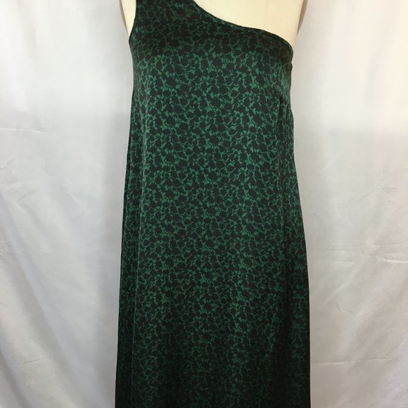 Pringle of Scotland one Shoulder flowy print maxi dress EUC...